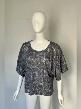 Angela Boho Floral Summer Blouse Women’s Size Large NWOT